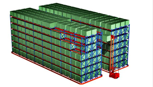 Selective Heavy Duty Pallet Racking With Powder Coating Paint Finish