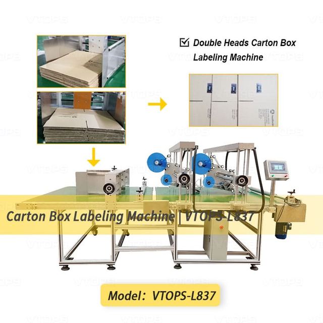 Automatic Carton Box Sticker Labeling Machine