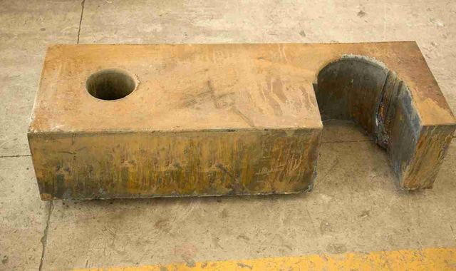 Bearing Seat Parts Laser Cut Steel Plate with Powder Coating and Polishing