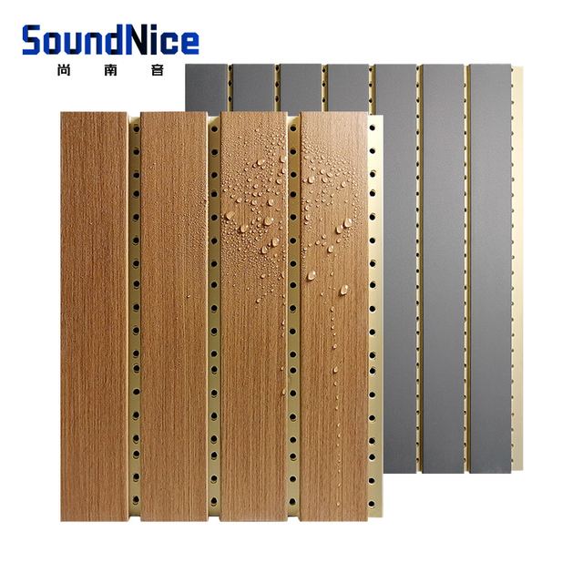 Acoustic Wood Wall Acoustic Groove Ceiling Panel