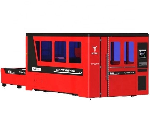Enclosed Sheet Metal Fiber Laser Cutting Machine 6000W High Power