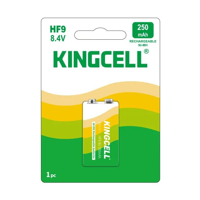 Ni-MH Nickel-Metal Hydride Rechargeable Batteries HF9 8.4V 1PC/Card