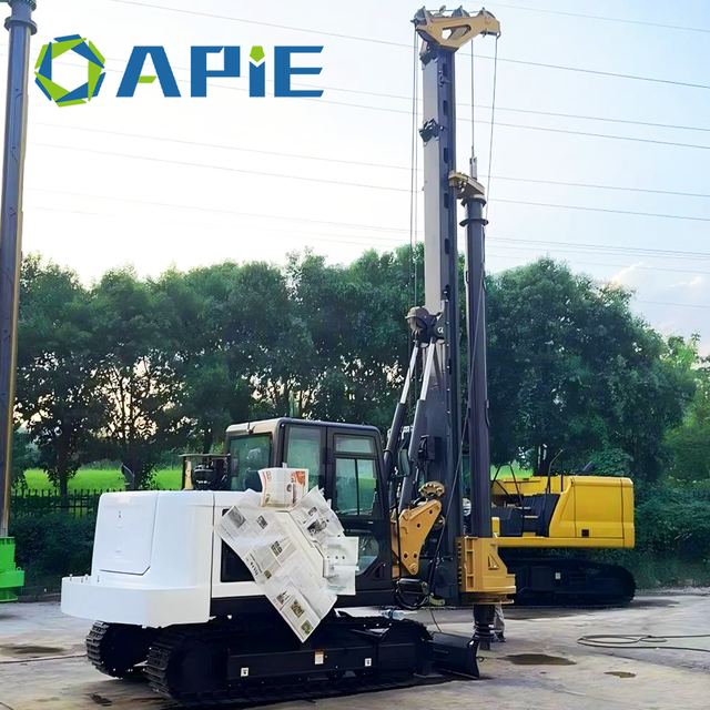 Foldable Short Mast Mini Rotary Piling Rig Low Headroom Basement Underpinning Drilling Equipment