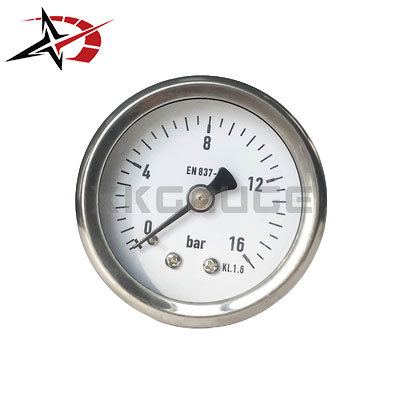 Back Connection Oil Filled Pressure Gauge 0