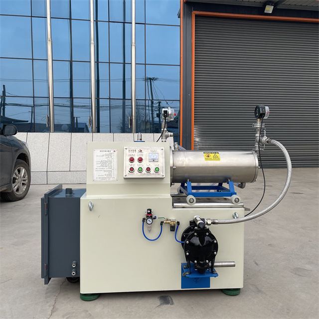 1.5t/H Cooling Water Loss Horizontal Sand Mill Small 20L Ability To Feed 0-140μM WMS20