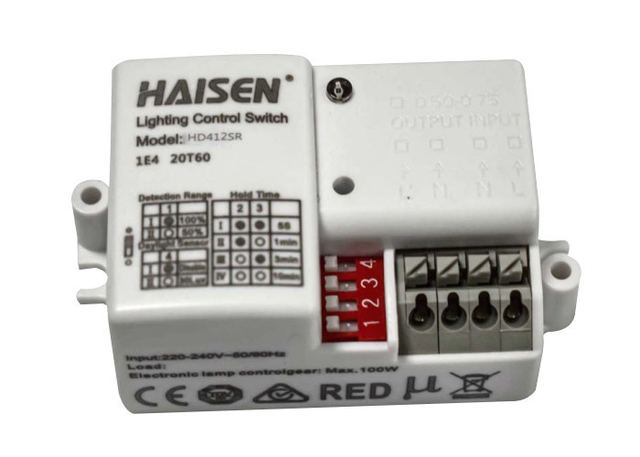 120VAC Ceiling Mounted Motion Sensor Microwave With Dip Switch