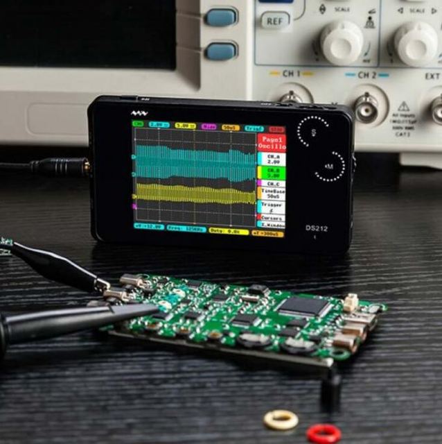 DS212 Mini DSO 10MSa/s 1MHZ 2 Channel Handheld Portable Digital Storage Oscilloscope
