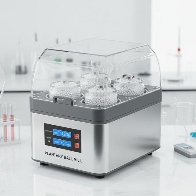 Planetary Ball Mill with Reversible Rotation & Overload Protection