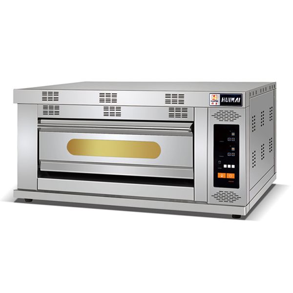 Compact Efficient Design 1 Deck 2 Trays Electric Deck Oven with Microcomputer