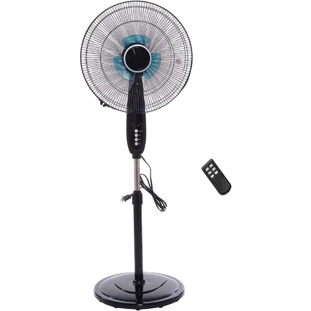 16″ Pedestal Fan, High-Performance 100W Pedestal Fan with Remote