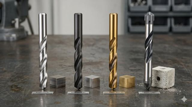 Drill Bit Materials Explained: HSS, Cobalt, Carbide & More