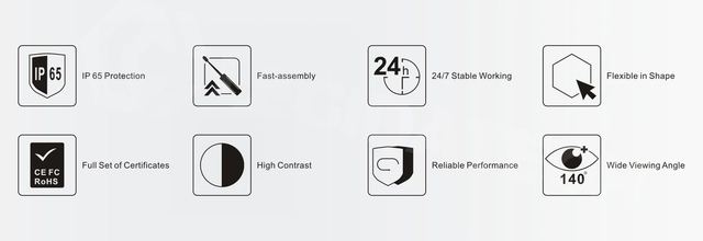 Outdoor Circle LED LOGO Display