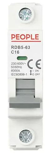 Supply OEM/ODM with 18mm DIN Rail MCB 6ka Geya