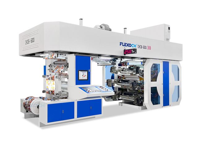 Supply ODM CI plastic Bag CI Type Flexo Printing Machine 6 Colors for LDPE/CPP/BOPP/PE