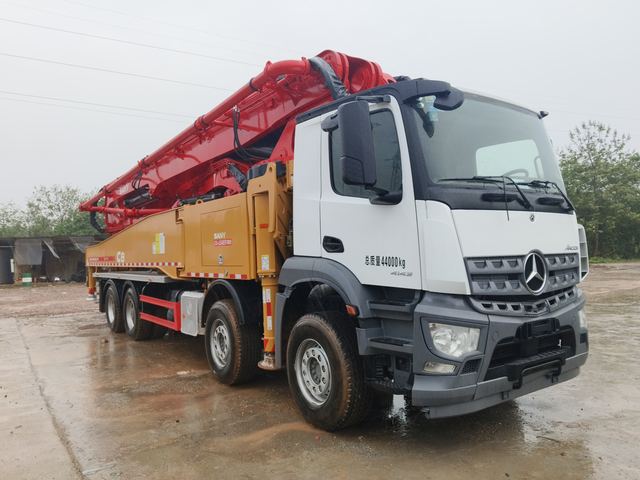 used 2020 SANY 56m Concrete Pump Truck Mercedes Chassis Like New So beatiful Low Working Hours