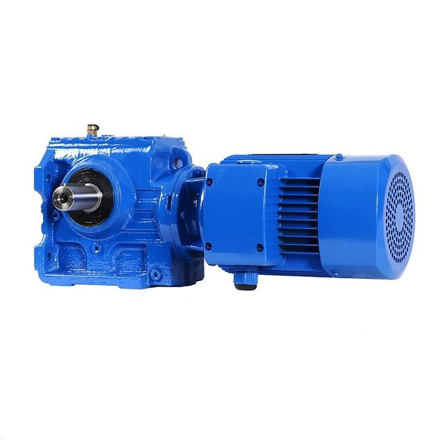 Flange Mounted Worm Helical Gear Reducer Gearmotor Assembly SF37/SF47/SF57
