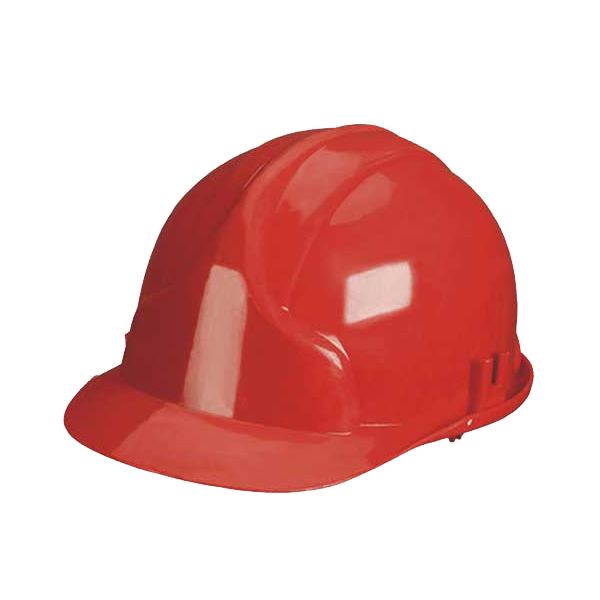 Red Construction Site Hard Hat for Labor Protection and Work Safety