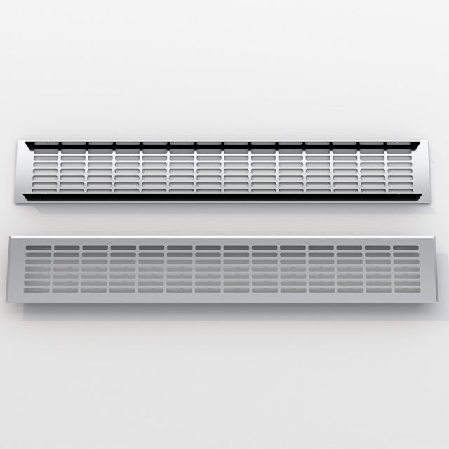 Aluminum Alloy Rectangular Grills Cover Fresh Kitchen Air Vent Cover