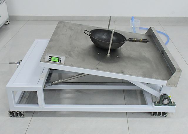Cookware Stability Test Apparatus EN 12983-1 Compliant Inclined Platform Tester