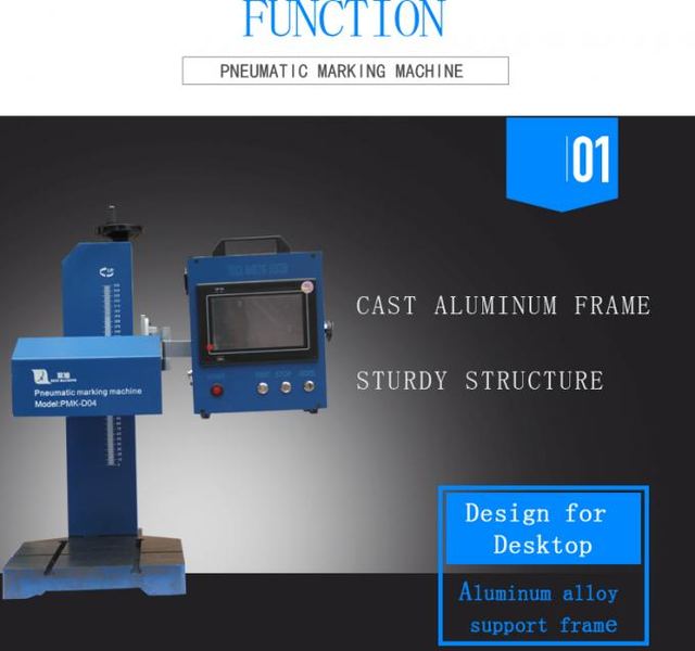 Dot Pin Marking Machine / Dot Matrix Metal Stamping Machine For Aluminum