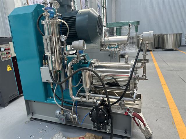 Short Body Pin Type Bead Mill WMS50 Type Horizontal Bead Mill 50 L
