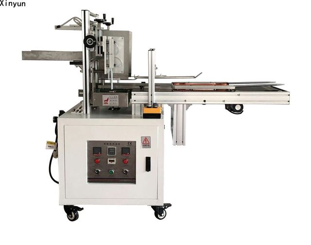 Semi automatic facial tissue carton box packing machine