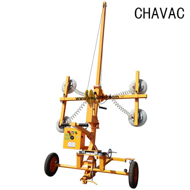 Manual Vacuum Glass Gripper Moving Trolley