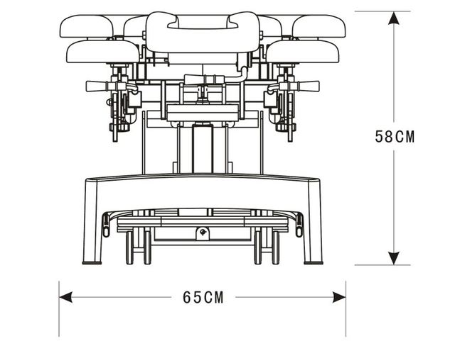YK-8000C1 8 Sections Chiropractic Table