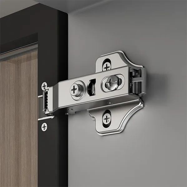 Clip-on Soft Closing Furniture Cabinet Aluminum Frame Hinge(One-way) F11