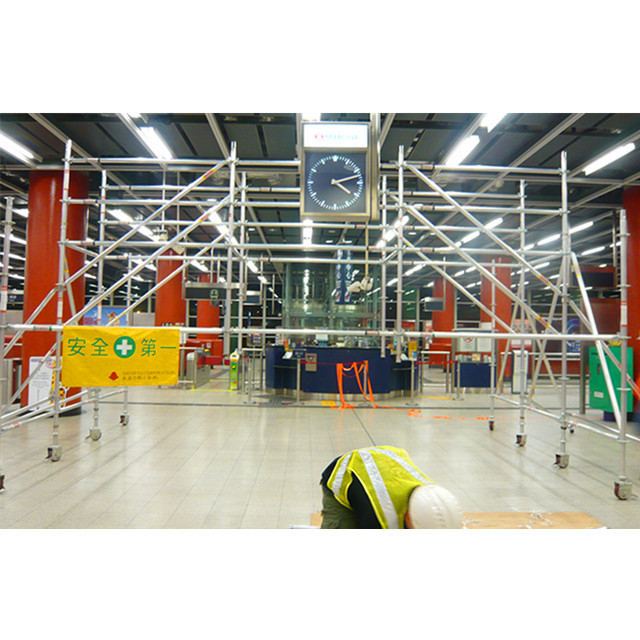 Durable Mobile Scaffold Tower Aluminium Cuplock Scaffolding For Station Maintenance
