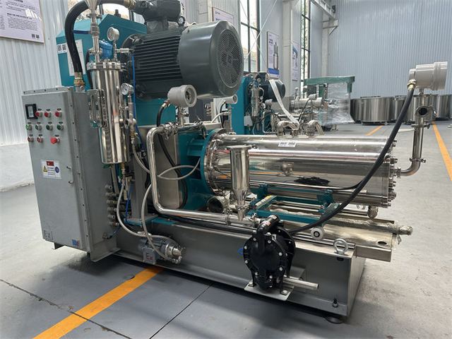 Industrial Rod Pin Type Horizontal Sand Mill 30kW WMS50 bead mill machine