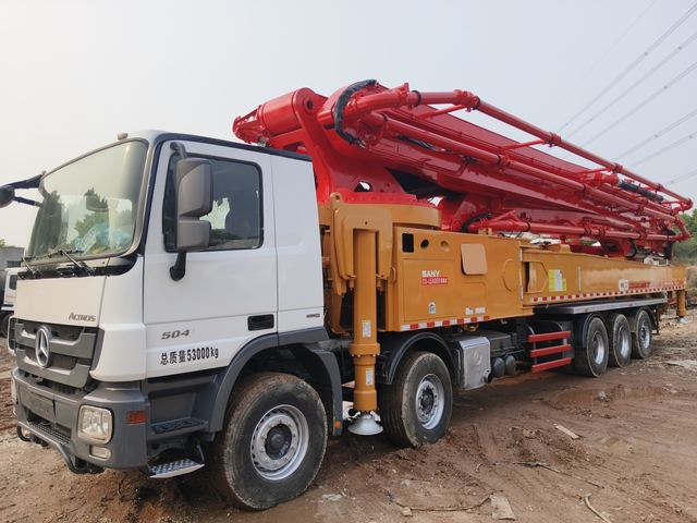 2021 SANY 72M Concrete Pump Truck on Mercedes Benz Chassis