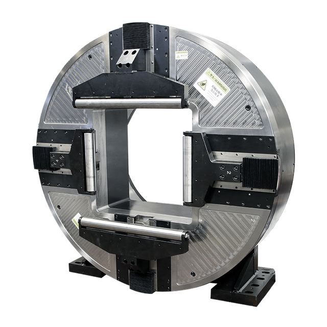 High Speed 220/230/245mm Pneumatic Rotary Laser Chuck for Precision Fiber Laser Cutting