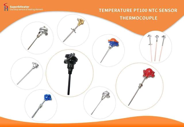 What is the temperature measurement range of a type R thermocouple?