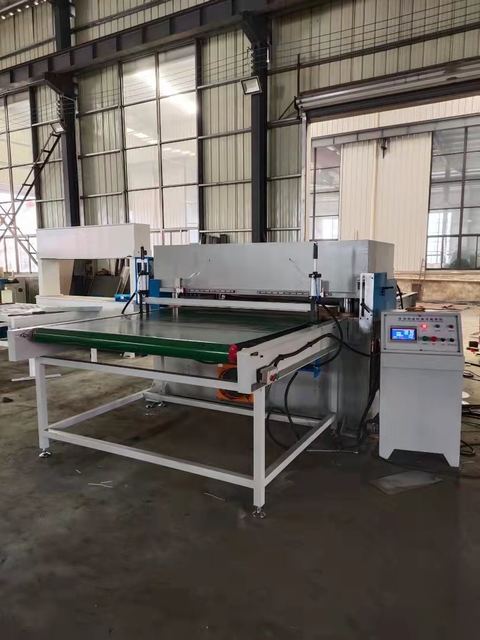 Conveyor Belt Hydraulic Cutting Press Machine With Double Feeding System