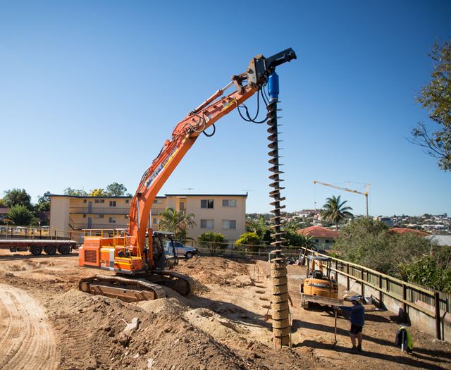 Hydraulic Earth Auger Mini Excavator Earth Auger Drilling Machine