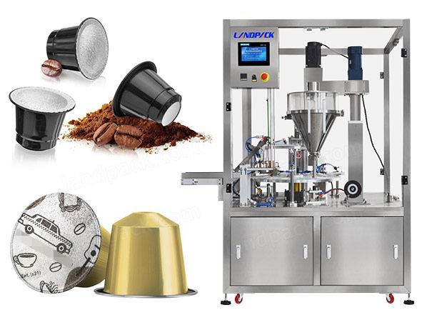 Automatic Rotary K Cup Coffee Capsule Filling Sealing Machine Plastic Capsule Filling Machine