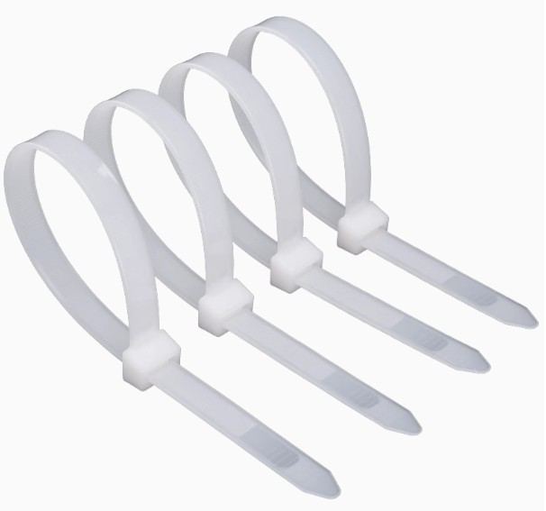 300mm Multi Purpose Disposable Nylon Cable Tie White 250mm Plastic Self Locking Tie