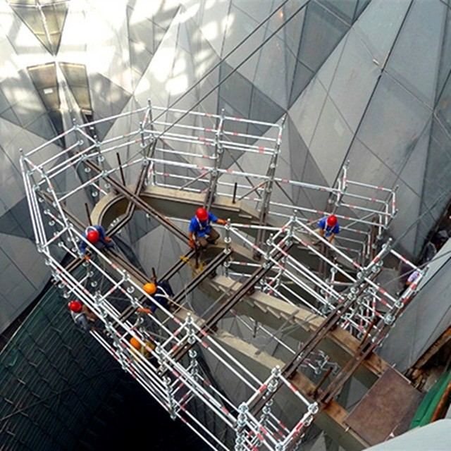 Aluminium Suspended Cuplock Scaffolding System For Building Maintenance