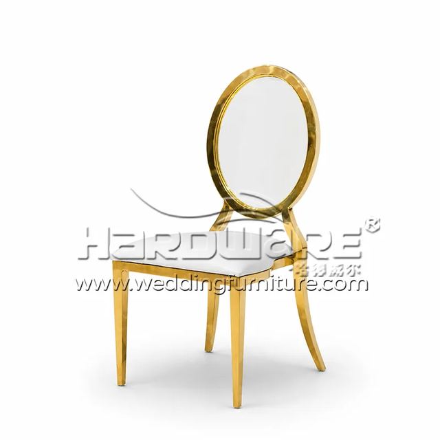 Acrylic Chair with Gold Legs Stackable Design for Events