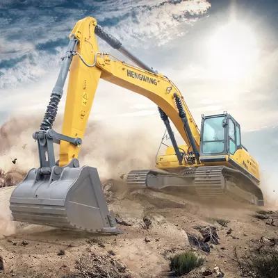High Performance Large Mining Excavator crawler digger With 3.5M Blade