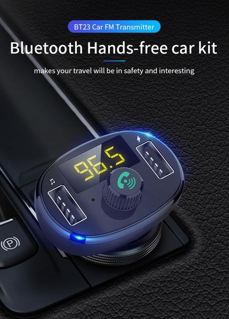 BT23Q Car MP3 Music Player FM FM Transmitter Car Hands-Free Call QC3.0 Car Charger