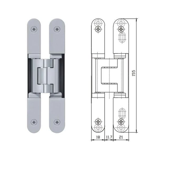 3D adjustable Concealed Hinge
