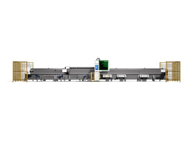 3-Chuck High-Speed Dual Chuck Bevel Tube Laser Cutter