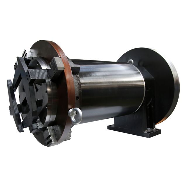 410/460/520mm Blowing/Dust suction Feeding Chuck Pneumatic Rotate Feeding Rear Chuck For Fiber Laser Cutting