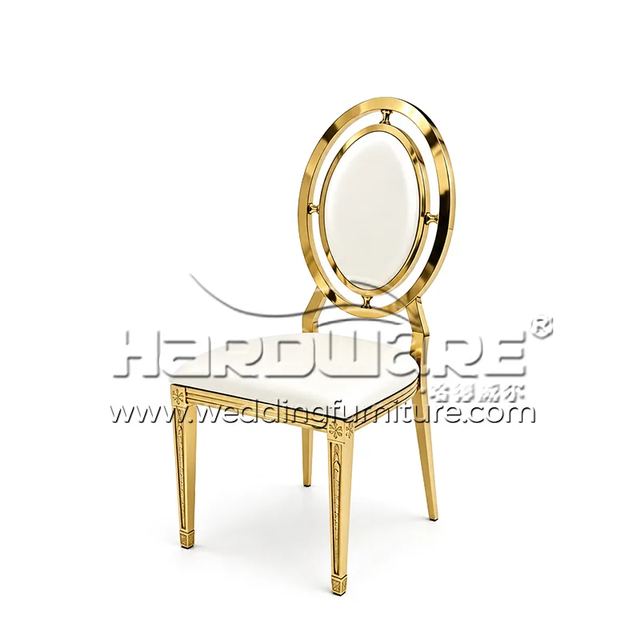 Stainless Steel Banquet Chairs with Unique Design Backrest