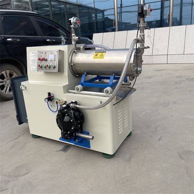 Small Horizontal Bead Mill Machine Ex Proof Zirconium Bead Disc Type WMS15