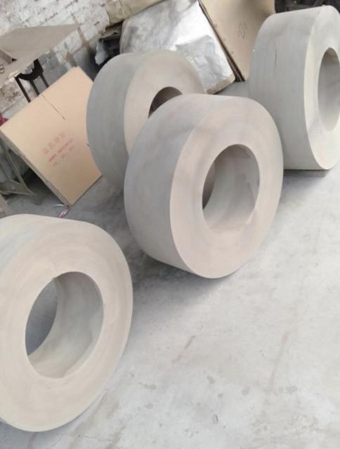500mm Rubber Bonded Straight Cup Grinding Wheel Shock Absorption