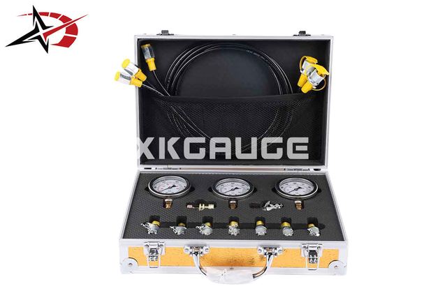 Pressure Testing Kits Tool With 3 Pressure Gauges / 9 Fittings