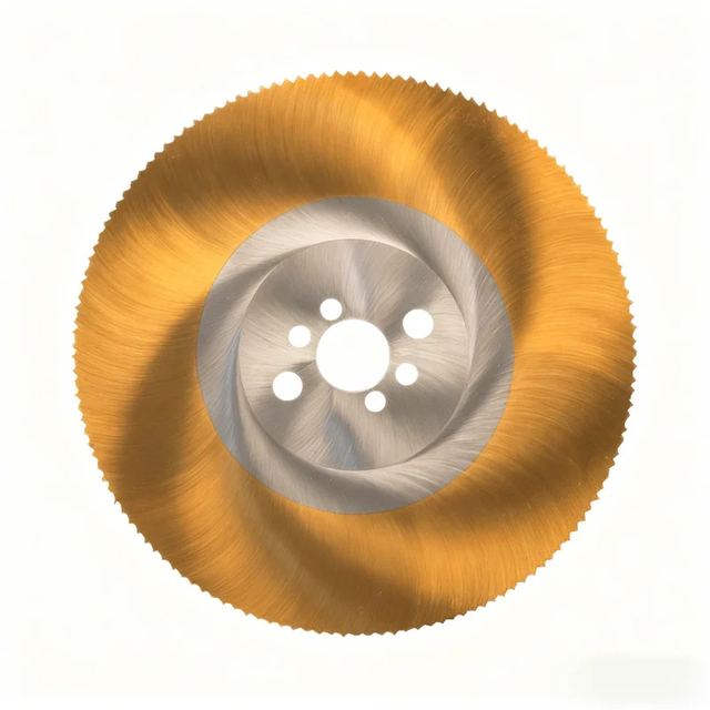 TiN-Coated High-Speed Steel Circular Saw Blade for Online Metal Tube Cutting Equipment